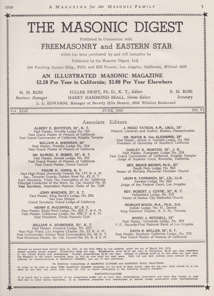 2 Masonic Digest 1939