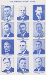 Past Masters of San Bernardino A.D.1928-1939