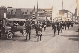 San Bernardino California Masonic parade laying the cornerstone at Sturges junior high school... A.L.5874 _ A.D.1874.peg