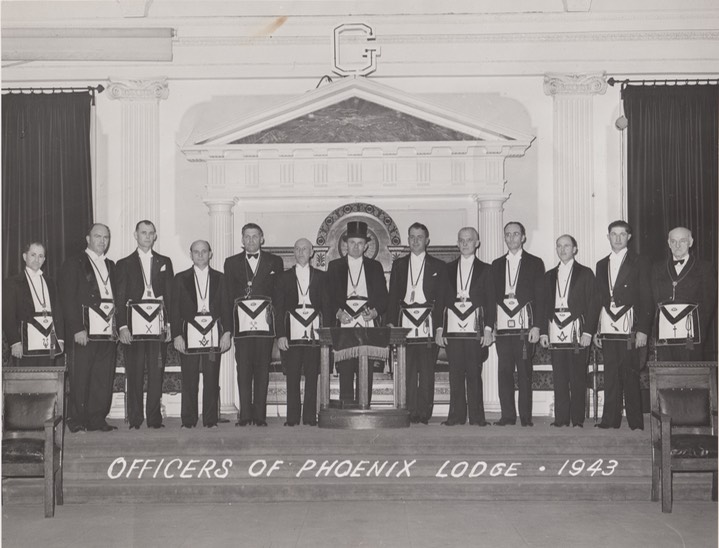 San Bernardino Masonic History Officers of A.D.1943