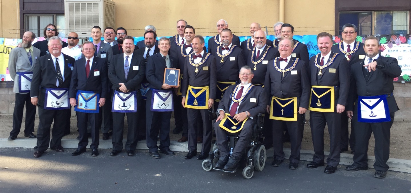 San Bernardino Masonic Lodge with grand Lodge of California 2015